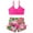 Rose red, variant on Girls Swimsuit 2 Piece Bikini Bathing Suit Quick Dry Swimwear Size 8-12 Years