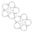 thumbnail image 5 of KAKOWELY Curtain Rod Rings 10pcs Curtain Rings with Eyelet Curtain Rod Drapery Rings Curtain Pole Rings1.85"X1.42"X0.12", 5 of 5
