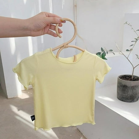 

Merotable Children T-shirt Cotton Summer Kids Tops Tees Girl Short Sleeve Casual Wear T-shirts