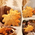 thumbnail image 4 of OANLKGI Maple Leaf Throw Pillow 15.75 x 15.75 IN Fall Leaf Pillow Decorative Cushion Accent Pillow for Couch Sofa Bed Chair Living Room Thanksgiving Decoration Living Room Dining Room Orange, 4 of 5