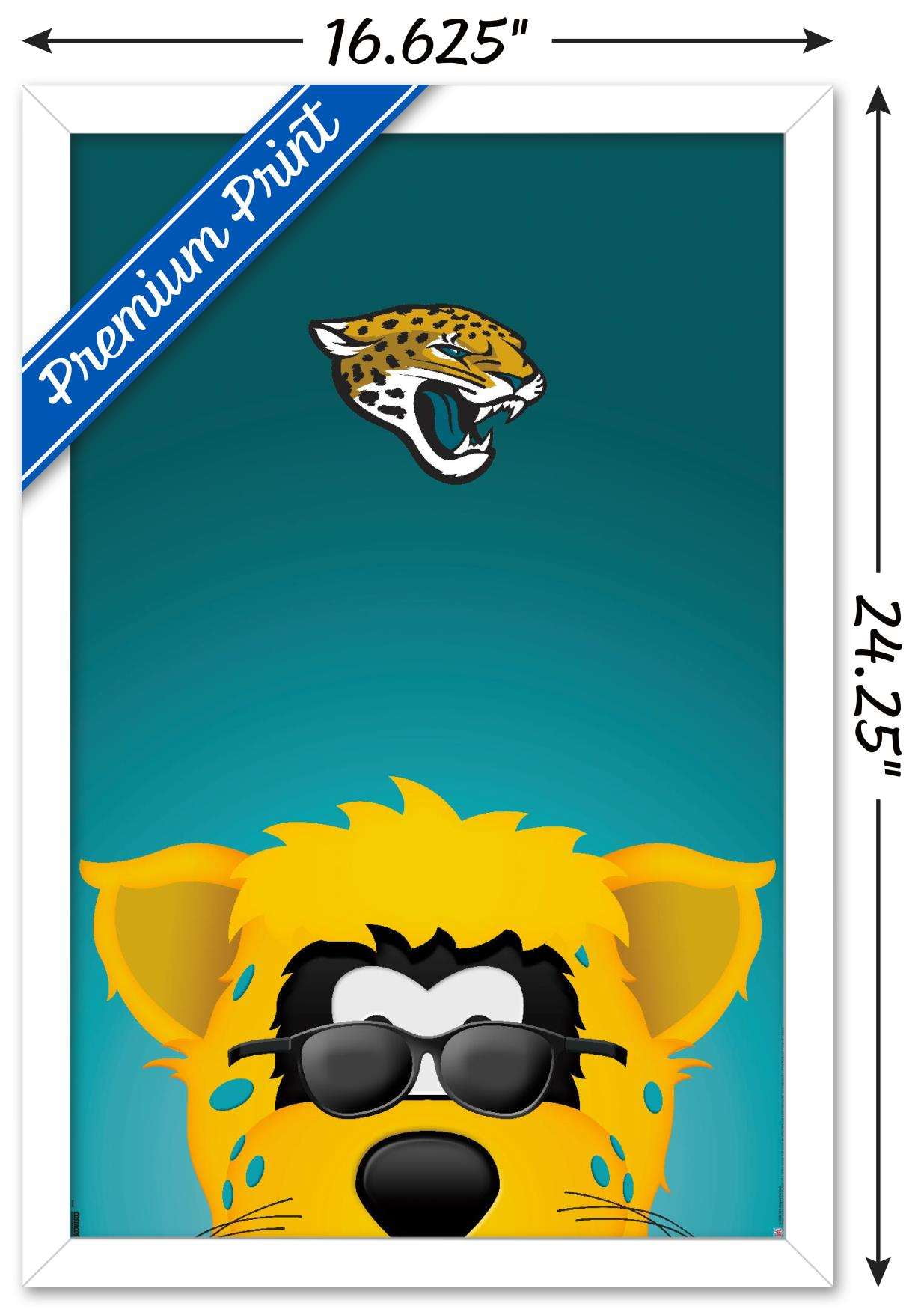 ジャック・ド・ルスタル 作品ーポスター NFL JacksonVille Jaguars - S. Preston Mascot Jaxon DeVille Wall