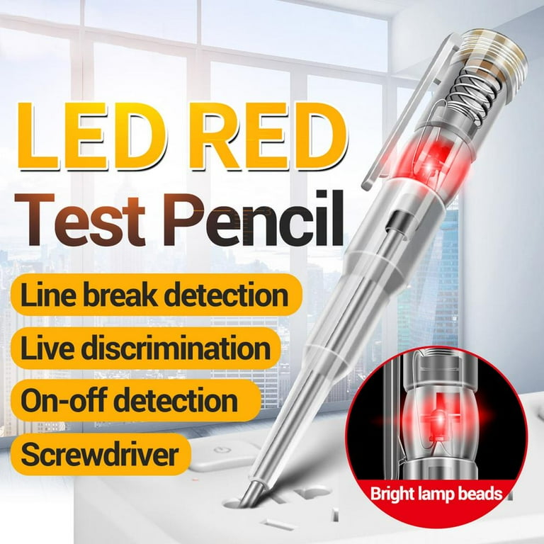 Screwdriver live outlet wire tester