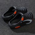 thumbnail image 4 of Men's Close Toe Platform Sandals Wide Width Breathable Slip on Clogs Lightweight Non Slip Garden Work Shoes Black Size 9, 4 of 6