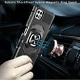 thumbnail image 6 of For Samsung Galaxy S24 Hybrid Dual Layer with 360° Rotate Magnetic Ring Stand Holder Kickstand TPU Rugged PC Shockproof Cover ,Xpm Phone Case [ Black ], 6 of 7