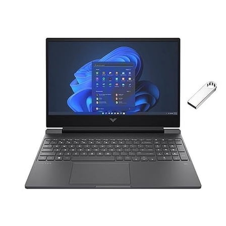 HP Victus 15.6" Full HD 144Hz Gaming Laptop | AMD Ryzen 5 7535HS | NVIDIA GeForce RTX 2050 | 16GB RAM DDR5| 512GB SSD | Backlit | Windows 11 Home | Bundle with 64GB USB Flash Drive