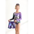 thumbnail image 2 of Gymnastics Leotards for Girls Kids Sparkly Tumbling Long Sleeve Dance Unitards Biketards with Matching Shorts One Piece Biketards Athletic Dancewear Clothes 5-12 Years, 2 of 9