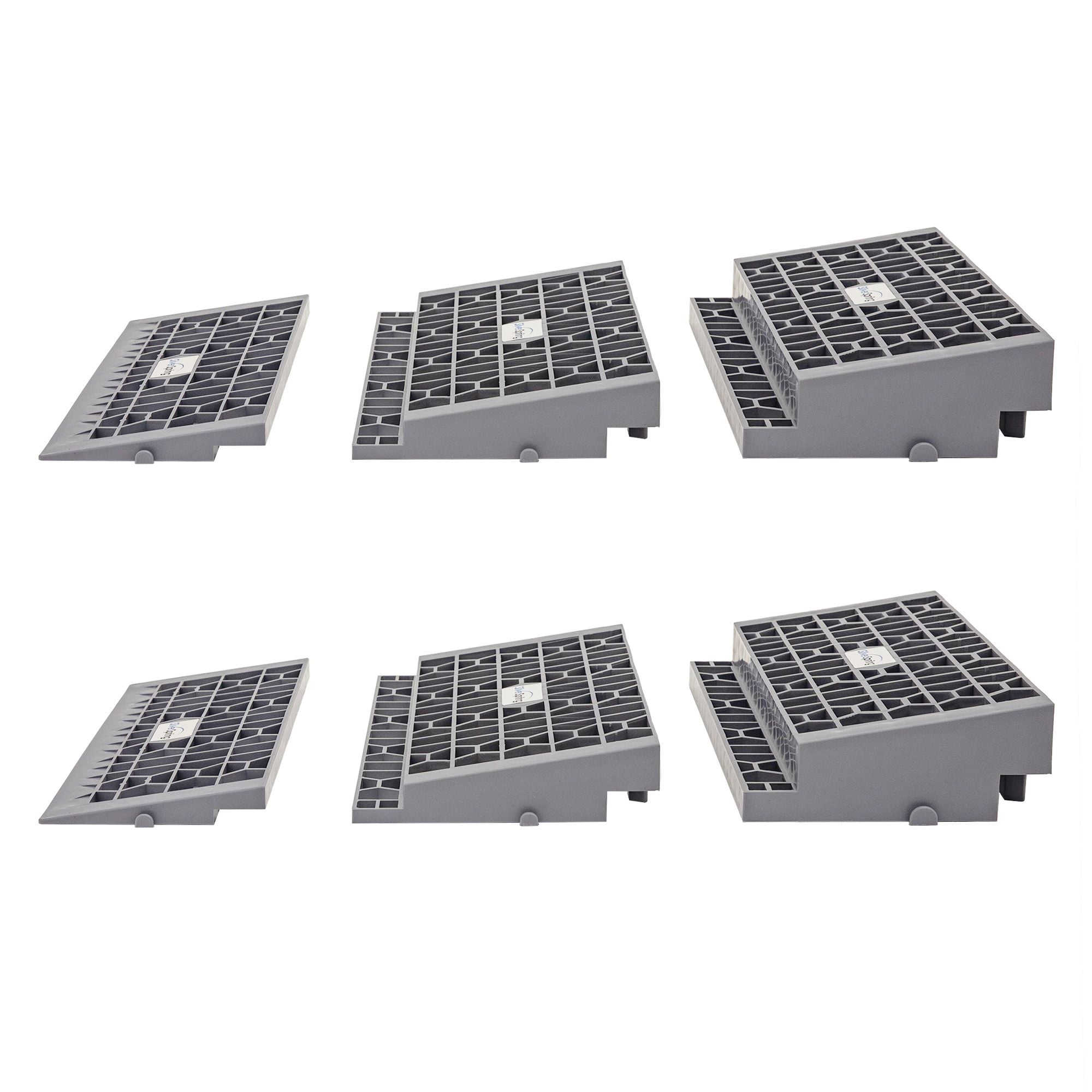 32in W Silver Spring Plastic Multi-Height Threshold Ramp