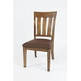 thumbnail image 4 of Jofran Cannon Valley Distressed Industrial Distressed Wood Dining Chair with Upholstered Seat (Set of 2), 4 of 8