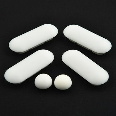 Toilet Seat Buffers Pack - White Bumper Cushions for All Toilet Lids