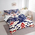 thumbnail image 2 of Twin Size Eagle Comforter Set,Geometric Waves Patchwork Bedding Set for Boys, 2 of 6