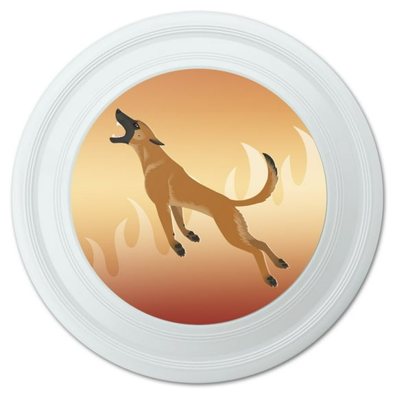 Belgian Malinois Dog Bite Training Novelty 9" Flying Disc