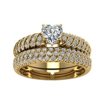 BAYAIXZ Rings for Women White Stone Ring, Handmade Luxury Cut, Wedding Engagement Jewelry Gift Wedding Band Wedding Ring Workout Rings for Women (Gold,8)