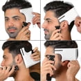 thumbnail image 4 of Beard And Neckline Shaving Guide, Hair Cutting Tool Kit For Men, Goatee Mustache Shaping Template White, 4 of 4