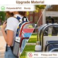 thumbnail image 6 of Whosucclay USA Star Daypack for Girls Boys, Middle School Elementary Wide Shoulder Straps Large Capacity Transparent School Backpack for Stadium Travel, 6 of 10