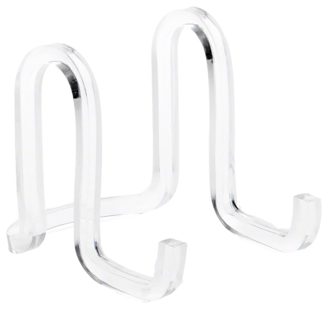 Item #980 10" Clear Display Easels Stands Set of 2 Holders Made in USA 