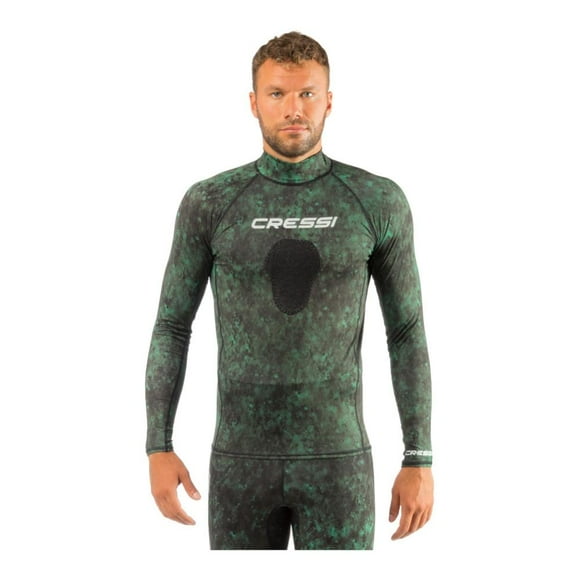 Playera para Caballero Cressi Rashguard Hunter Manga Larga Talla XXXL Verde