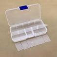 thumbnail image 5 of Naturalour Multi-lattice Transparent Plastic Jewelry Storage Box Container Organizer Case Craft, 5 of 5