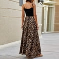 Teen Girl Party Dress Women Leopard Print Long Dress Summer Beach