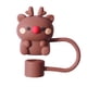 thumbnail image 1 of Tapas Paja Navideñas PVC 10 Mm para 30/40 Oz (alce), 1 of 3