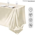 thumbnail image 4 of Mantel TURSTIN marfil satinado 259 x 147 cm para fiesta de boda, 4 of 7