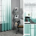 thumbnail image 2 of Deconovo Ombre Light Blue Sheer Curtains, 52” x 63” (2 Panels), 2 of 6