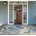 thumbnail image 6 of Couristan Monaco Coastal Flora Indoor / Outdoor Area Rug, Ivory-Sapphire Blue, 7'6" x 10'9", 6 of 6