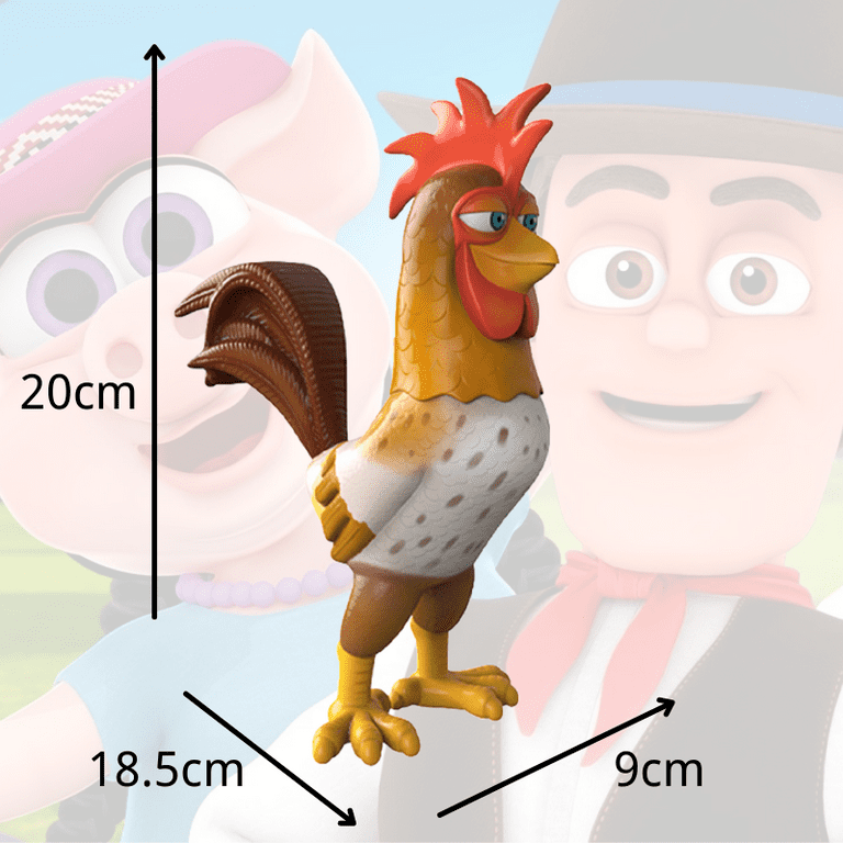 La Granja De Zenon Gallo Bartolito Stuffed Animal Plush Cock Toys  Interactive Musical Gift for Toddlers, 8