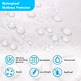 thumbnail image 4 of Waterproof Mattress Protector Double, Breathable Cooling Mattress Pad Full Size, Ultra Soft Bamboo Vinyl-Free Terry Cloth Mattress Topper,, 4 of 6