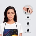 thumbnail image 6 of Xecao Playful Ghosts Night Sky Print Funny BBQ Chef Aprons for Men Women,Adjustable Kitchen Cooking Aprons with Pocket Waterproof Oil Proof No Pilling Fading, 6 of 7