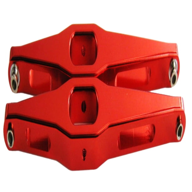 Brazo de suspensión trasero Vogacara RCGOFFLOW pieza de coche RC mejorado 1/10 WLtoys K949 10428 Crawler Rojo
