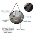thumbnail image 3 of 24x24 Brown Round Rope Wall Mirror, 3 of 6