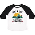 thumbnail image 3 of Inktastic Just a Girl Who Loves Camping Girls Toddler T-Shirt, 3 of 5