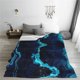 thumbnail image 5 of Fotbe Blue Marble And Gold Manta de Franela Acolchonada con Estampado, Súper Suave y Esponjosa, Extra Grande para Sofá, Cama, Uso Todo el Año-50"x40", 5 of 7