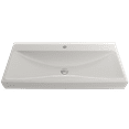 thumbnail image 3 of BOCCHI 1079-014-0126 Scala Arch 39.75 Wall-Mounted Fireclay Sink In Biscuit, 3 of 7