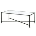 thumbnail image 3 of Henn&Hart Black Bronze Coffee Table with Glass Top, 3 of 5
