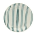 thumbnail image 3 of Gibson Home Kenwood Shores 16 Piece Stoneware Dinnerware Set, Hand-Painted Plates and Bowls, Service for 4 - Blue Striped, 3 of 15