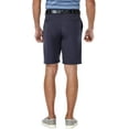 thumbnail image 2 of Haggar Mens Cool 18 Straight Fit Flat Front Shorts 58 Navy Classic, 2 of 4