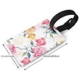 thumbnail image 4 of Balery Colorful Flowers Print Durable Luggage Tags with Secure Strap, Personalized Travel ID Tags for Suitcases, Bags, and Backpacks - Easy Identification for Men and Women, 4 of 8
