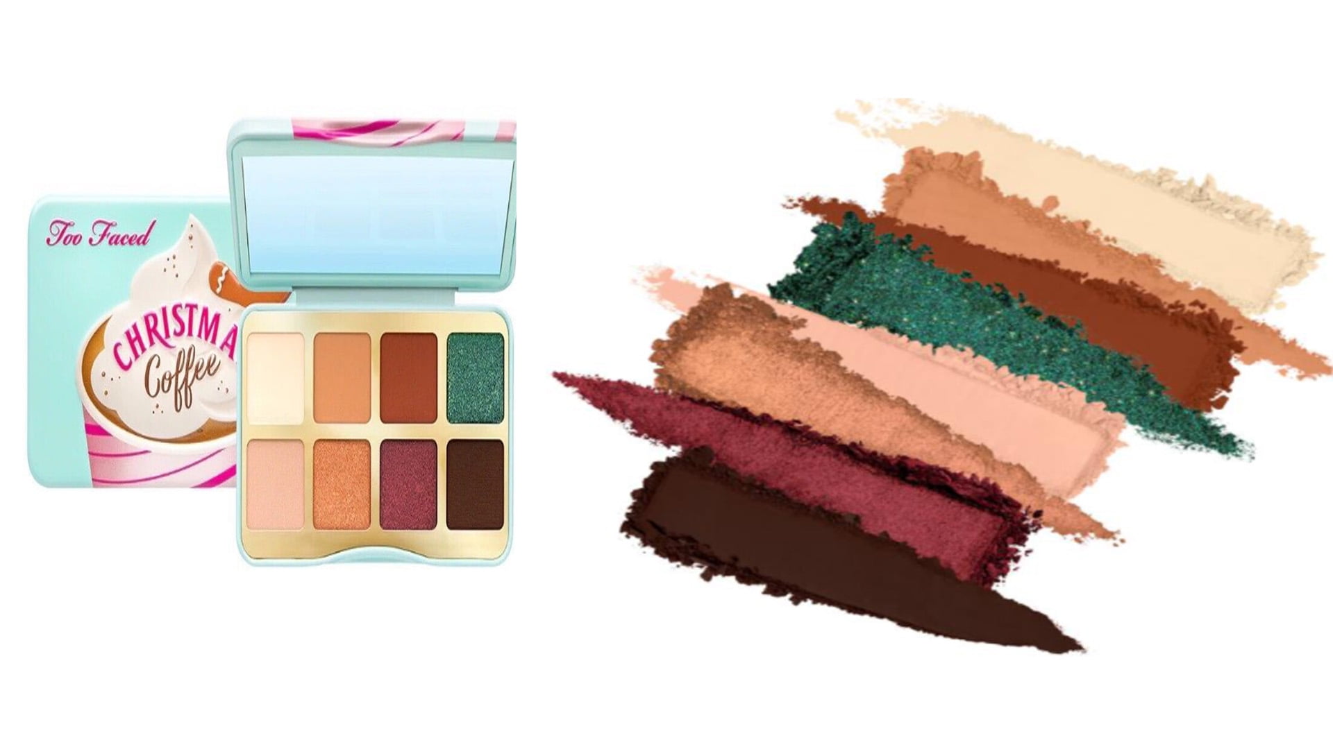 Too Faced CHRISTMAS Coffee Eyeshadow Bite Sized MINI Eye Shadow Palette