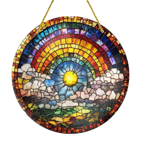 TIELUTT Bohemian Style Acrylic Wall of 3 Colorful Boho Designs in 2 Sizes Indoor Outdoor Hanging Garland Large Gemstones and for Crafts Picture Chain Front Porch Column Wrap Craft Pearls on String
