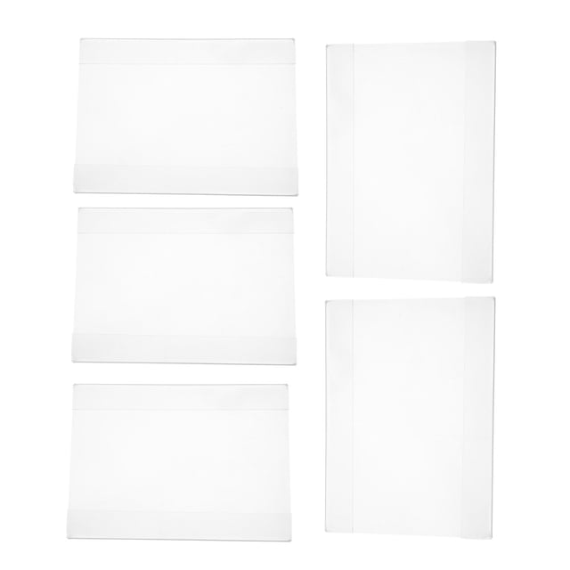Raindrops 5 Pcs Support de Billets de Restaurant Présentoir de Prix Acrylique Transparent pour Magasins