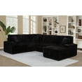 thumbnail image 2 of Devonshire Sleeper Sectional Sofa Storage Chaise Black, 2 of 18
