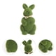 thumbnail image 2 of 2 piezas Simulación Moss Conejo Adornos Realista Creativo Corto Peluche Conejito Figurita Decoración artesanal para Pascua Sala de estar Oficina en el hogar (Verde), 2 of 6