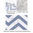 thumbnail image 4 of Naiovety Cortina de ducha de baño con ganchos, cortina de baño de privacidad colgante impermeable, paño de baño de poliéster a rayas R90142 Juegos de accesorios de baño R90142, 4 of 6