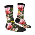 thumbnail image 2 of Goofa Cute Pigs Sunflower Printed Men's Crew Socks, Soft Durable Breathable Moisture-Wicking with Odor Control Cotton socks, 2 of 9
