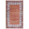thumbnail image 1 of Tapis Oriental Turc Géométrique Orange Partout Usé, 1 of 5