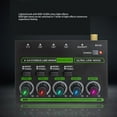 thumbnail image 4 of Professional Sound Mixer, 4 Channel Mixer RGB Light Low Noise Multifunctional DJ Controller Sound Mixer for Music Recording, Mini Audio Stereo Mixer Stereo Line Mixer, 4 of 7