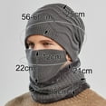 thumbnail image 5 of Winter Knitted Beanie Scarf Men Hat Neck Warmer Gaiter Face Cover Set, 5 of 8