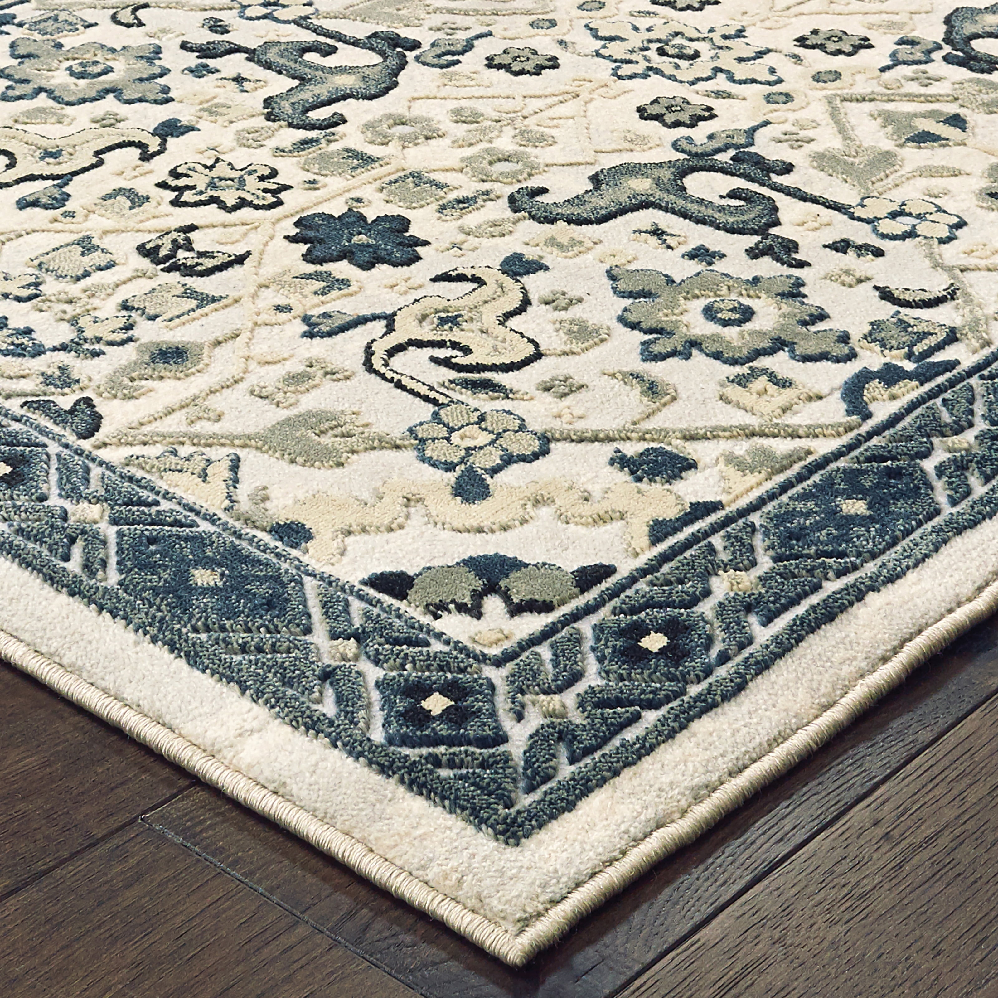 Avalon Home Brecken Hi-Low Textured Traditional Area Rug or Runner, Multiple Sizes