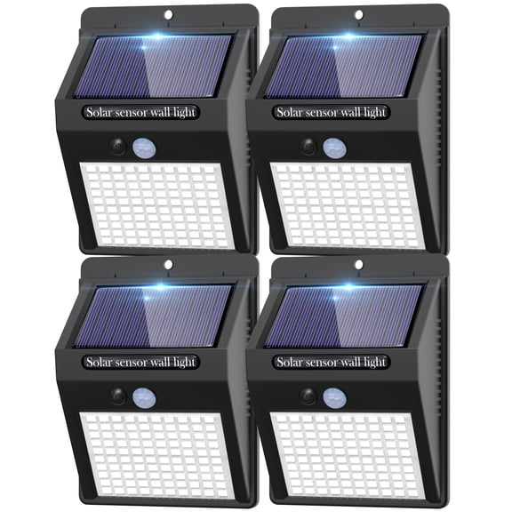 Solar Motion Sensor Flood and Security Light, 4 Count